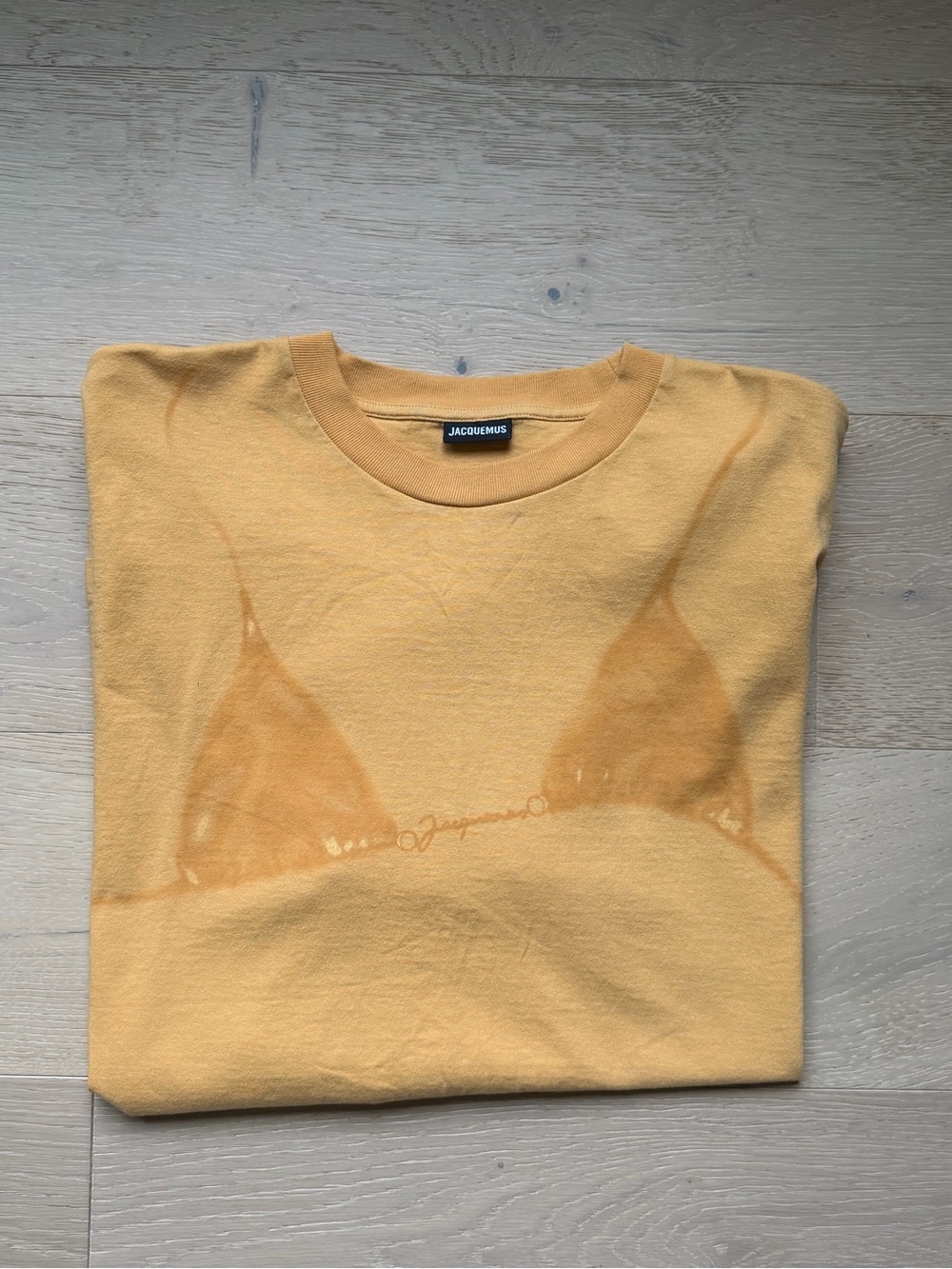 Jacquemus Le T-Shirt Bikini Yellow Graphic Tee XXL